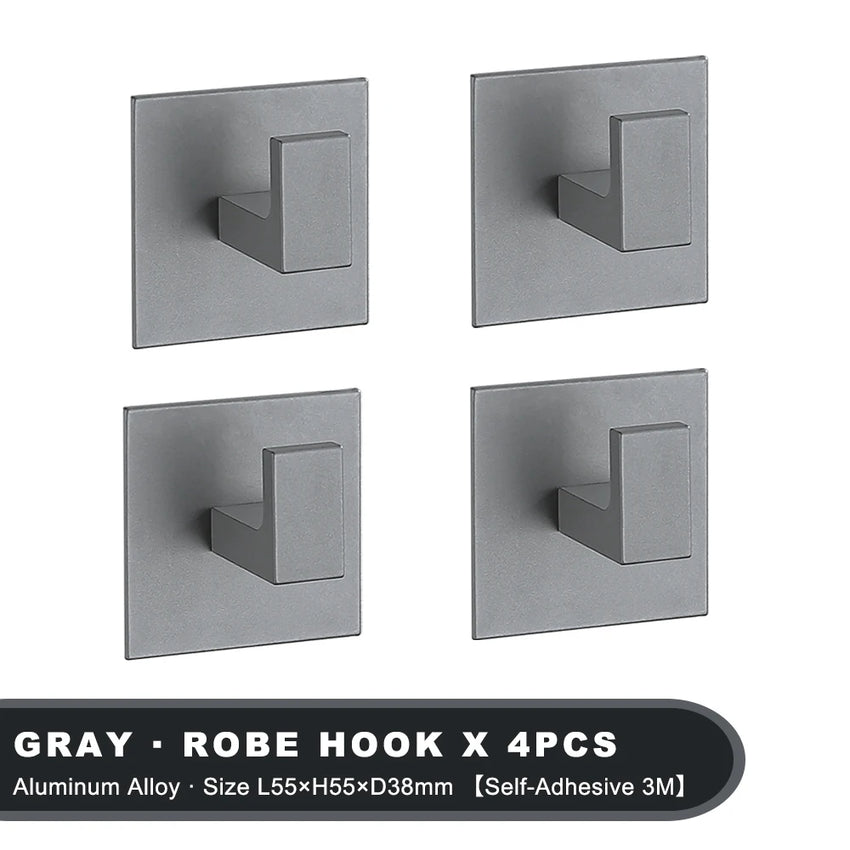 Black Self-Adhesive 3M Wall Hooks