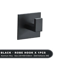 Black Self-Adhesive 3M Wall Hooks