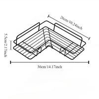 Non-Perforated Wall-Mounted Triangle Shelf